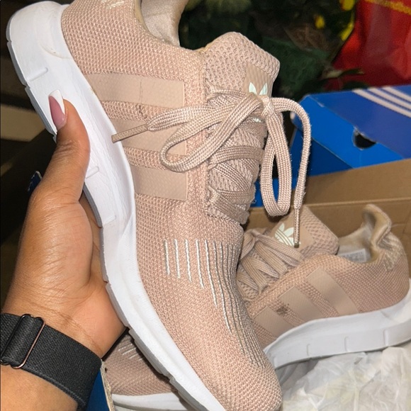 Adidas Women's Swift Run Tan Sneakers - Picture 4 of 4